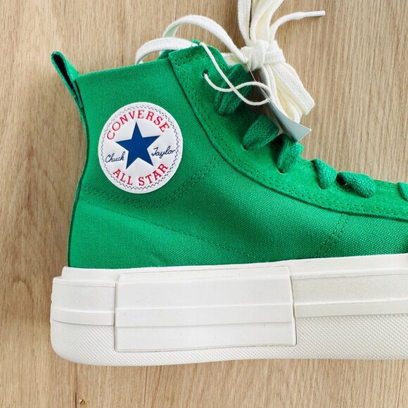 ⭐Converse Ctas Cruise Hi Platform Sz 7.5 Women Shoes Suede Green Sneaker A10239C - Picture 12 of 13